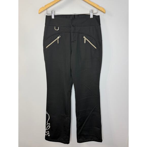Athleta Fall Line Black Soft Shell Ski Snowboard Pants Size 2 - Picture 2 of 11